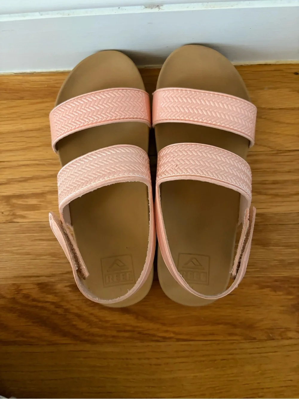 Reef Kids Pink Strap Sandals